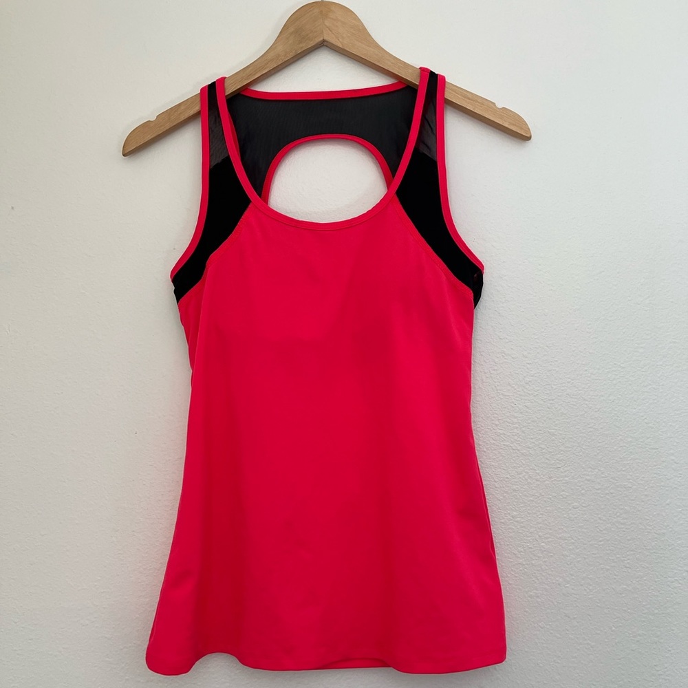 Fabletics hot pink tank top